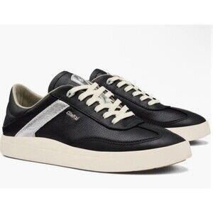 Olukai Women’s Ha’upu Leather Tennis Shoes Sneakers Black 20493-4040 Sz 9/39